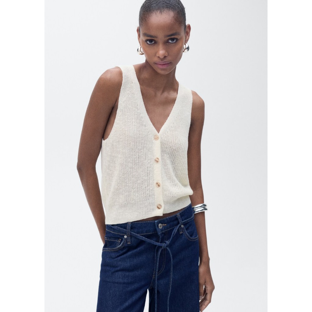 [MANGO] WAISTCOAT JAZMIN  / เสื้อเวส รุ่น WAISTCOAT JAZMIN Ref: 87097164