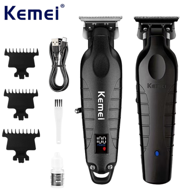 Kemei KM-2293ของแท้ 100% ปัตตาเลี่ยนไร้สาย อัจฉริยะ ชาร์จได้ เสียงเงียบ ปัตตาเลี่ยนตัดKemei KM-2293
