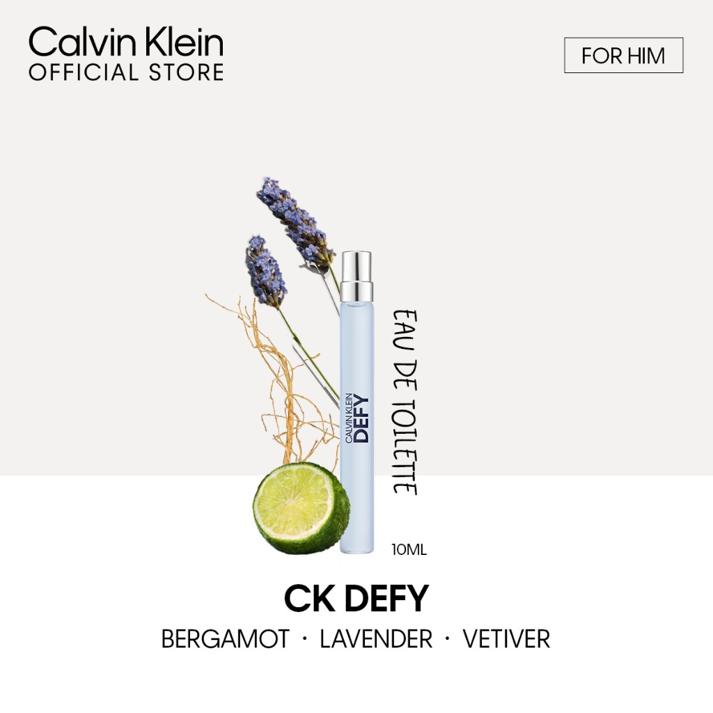 Calvin Klein Defy Eau De Toilette For Men 10ml l 30ml l 50ml l 100ml - EDT For Him (Male Perfume)