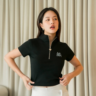 Clothesmello | Zipper Collar Mini Tee