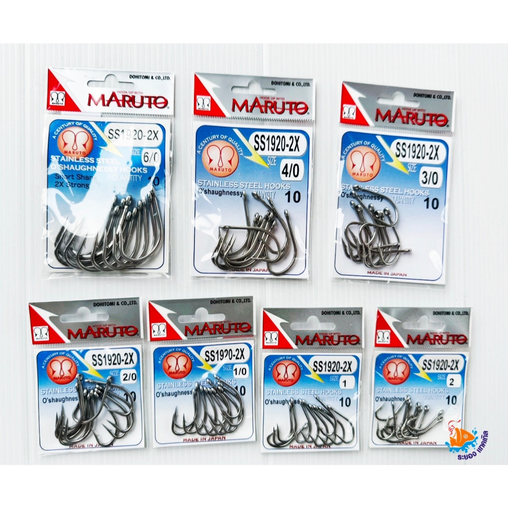 เบ็ดสแตนเลสก้านสั้น SS1920-2x O'SHAUGHNESSY HOOK MADE IN JAPAN