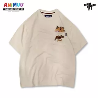MUUNIQUE T-Shirt Oversize รุ่น Pocket 3D ANIMUU AND FRIENDS