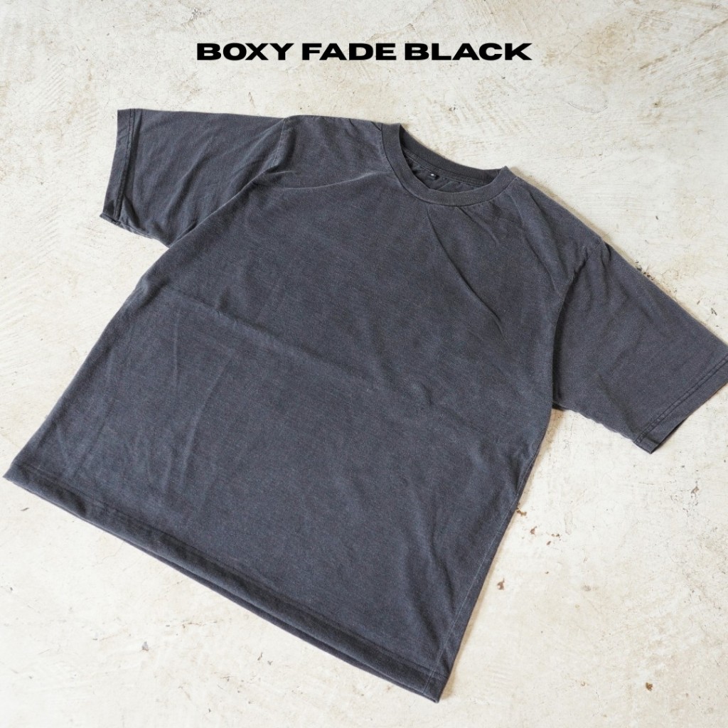 เสื้อยืดทรง BOXY สีเฟด เปล่า comb20 หนา200gsm ผลิตในไทย พร้อมส่ง