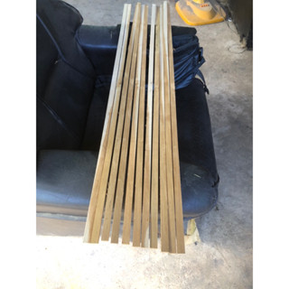 ไม้ขนาด 0.5*1.5*100cmไม้สักทอง1มัดมี10แผ่นรีดเรียบร้อย