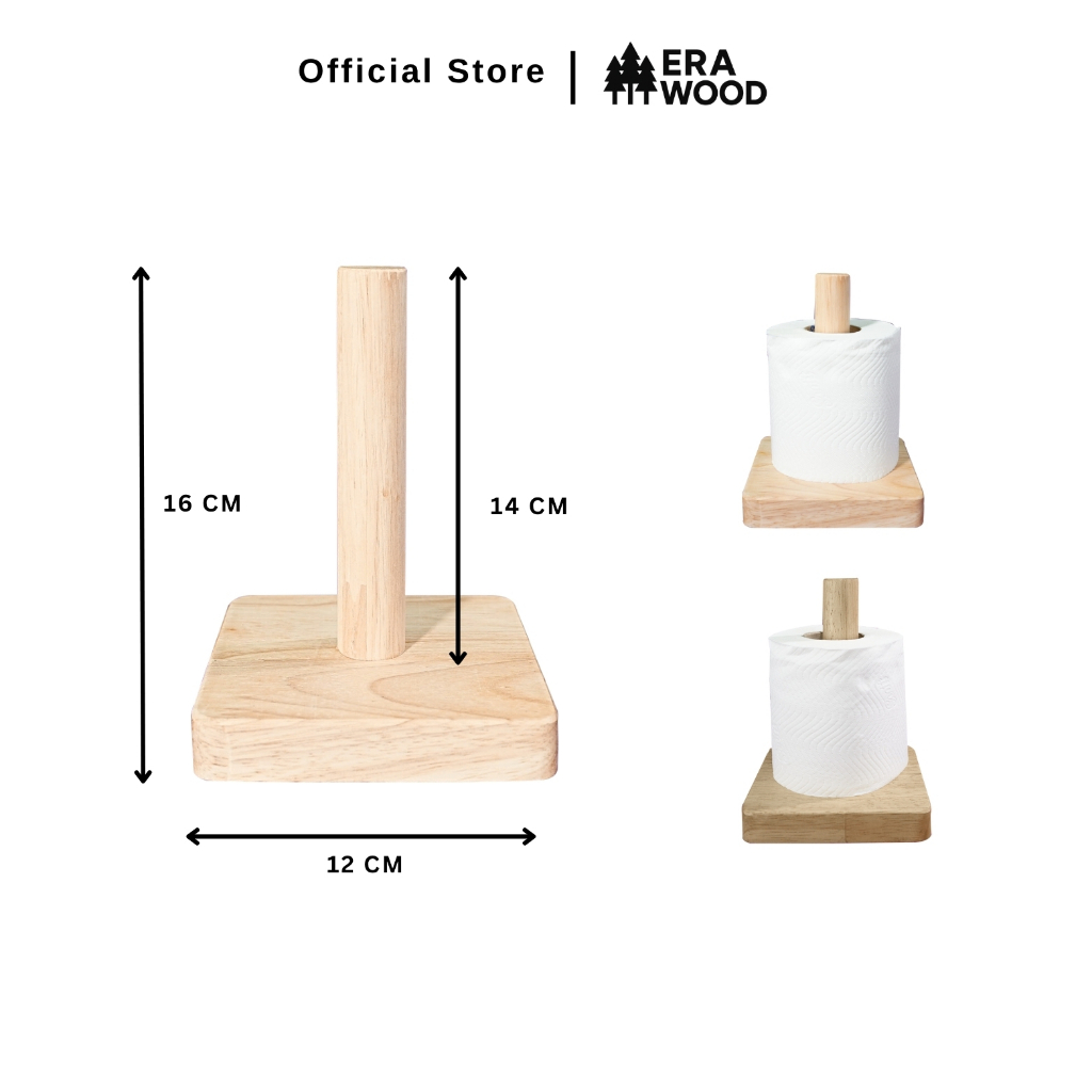 Era Wood แกนใส่กระดาษทิชชู่ ที่ใส่ทิชชู่ แบบตั้งโต๊ะ