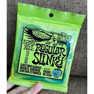 Ernie Ball (NEW) สายกีตาร์ โปร่ง เบอร์ 010 สายกีต้าร์ไฟฟ้า เบอร์ 009 -เบอร์ 010 ครบชุด 6เส้น