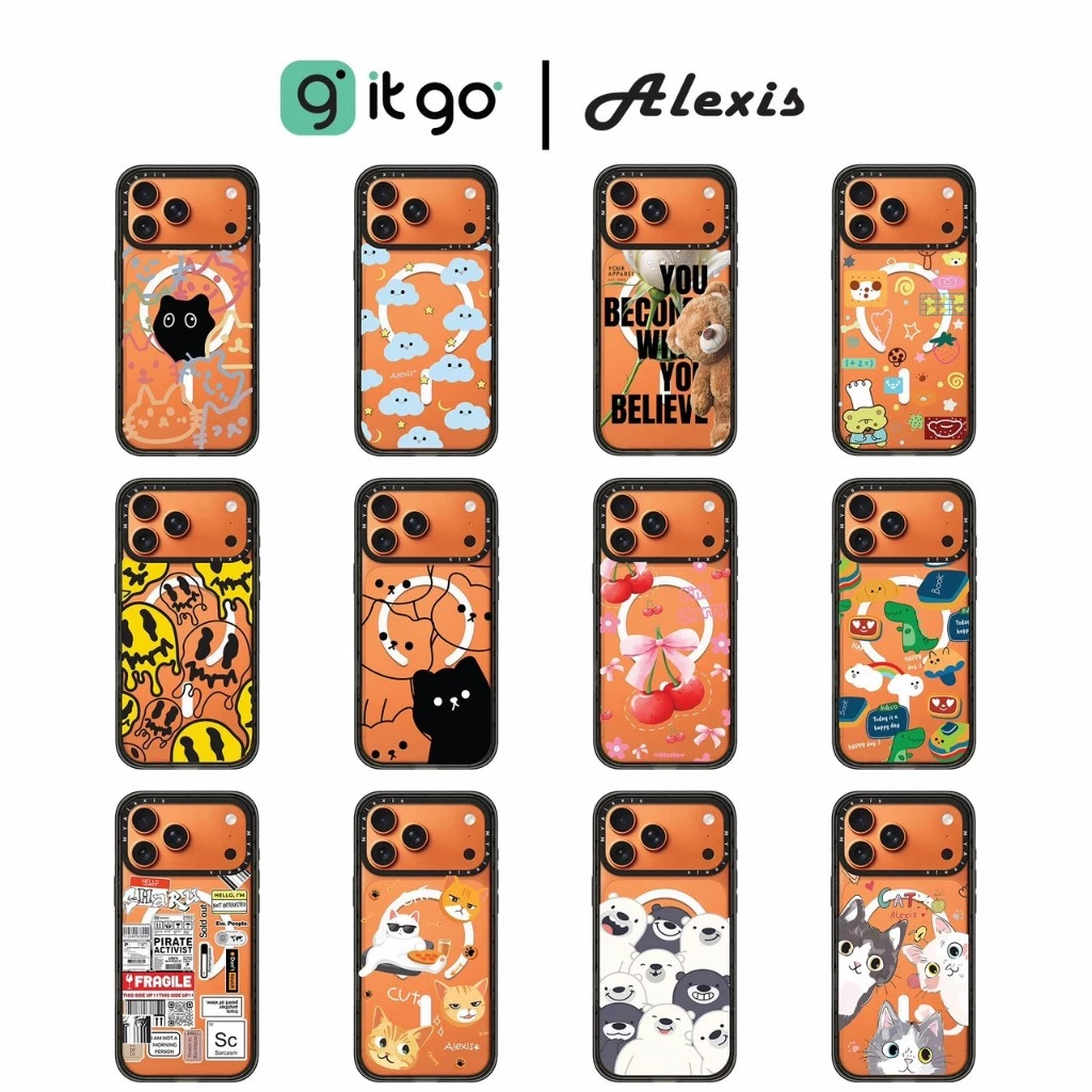 เคสขอบดำ Alexis Cartoon ST Black V.5 เคสใหม่ ลายไม่ซ้ำ น่ารักจนใจเจ็บ! สำหรับ IP-17 เท่านั้น!!!