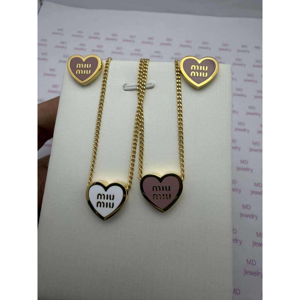 พร้อมส่ง สร้อยคอหัวใจ  มี 3 สีขาว/สีชมพู/สีฟ้า ทองเหลือง งานพรีเมี่ยม ก้านเงิน925  ไม่คัน เป็นมิตรต่อผิว - รูปที่ 4