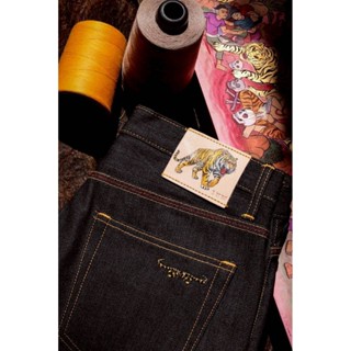 เขนเดนิม เสือสมิง​ 16oz. มิดไนท์ กระบอกเล็ก,ตรง 690.-