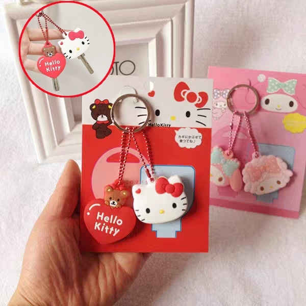 ส่งภายใน 12 ชม.⚡ปลอกซิลิโคนกุญแจ Hello Kitty Melody ลายการ์ตูนน่ารัก สีสันสดใส จัดจากกรุงเทพฯ
