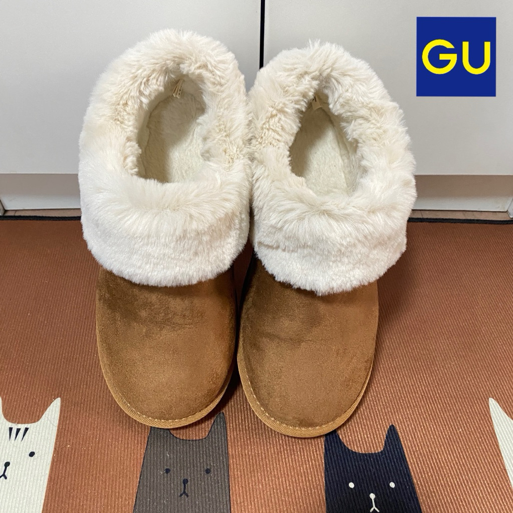 🇯🇵 GU รองเท้า  มือสอง แบรนด์ญี่ปุ่นแท้💯% Size XL (ยาว 24.5-25 cm) สีน้ำตาล 🤎