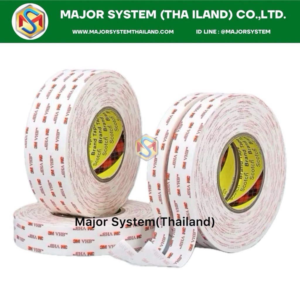 3M 4950VHB Tape เทปกาวสองหน้าแรงยึดติดสูง, เทป 2 หน้า, Thick Bonding Tape, VHB Acrylic Foam Tape