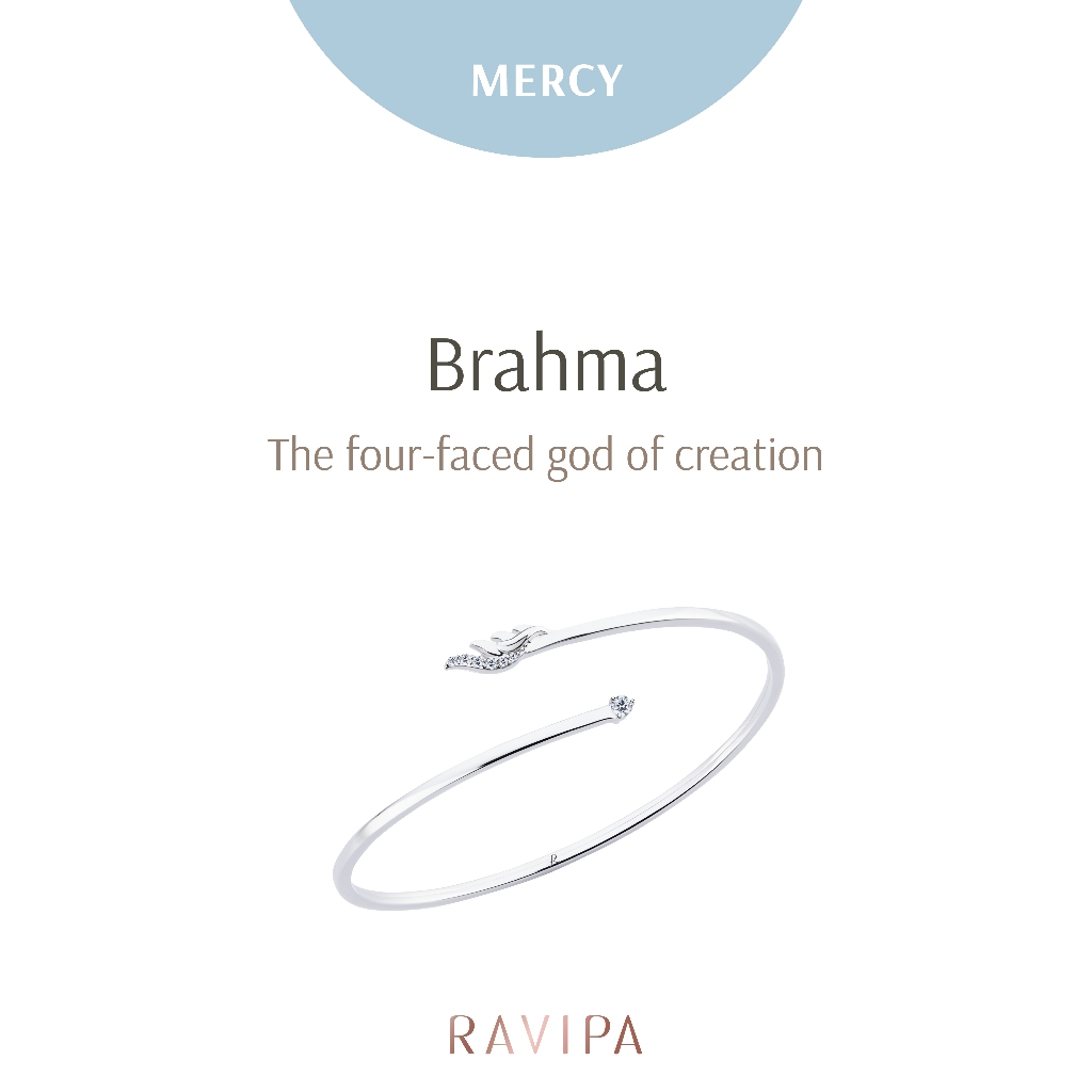 Ravipa | The Four-Face Swan Wing Bangle - กำไลข้อมือ