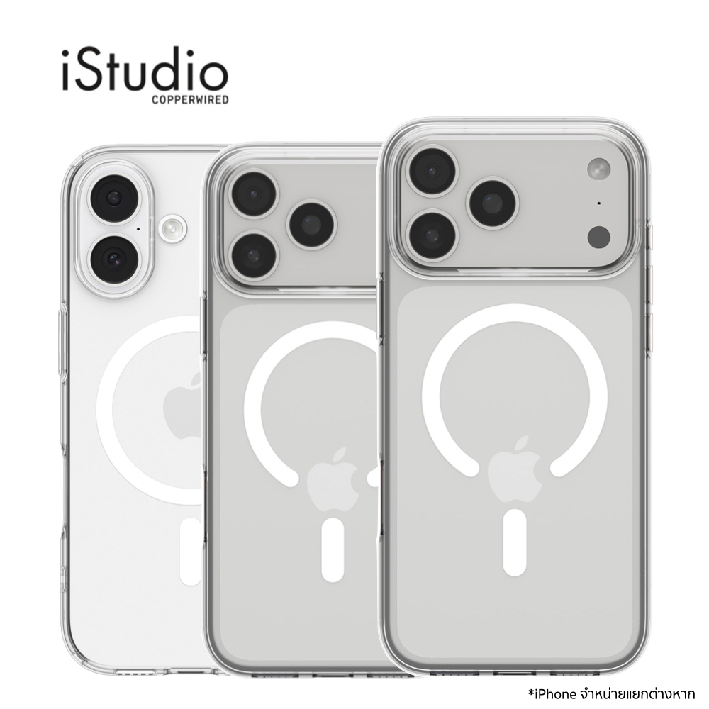 เคสใส SPIGEN สำหรับ iPhone 17 Series Liquid Crystal MagFit - Clear White | iStudio by Copperwired