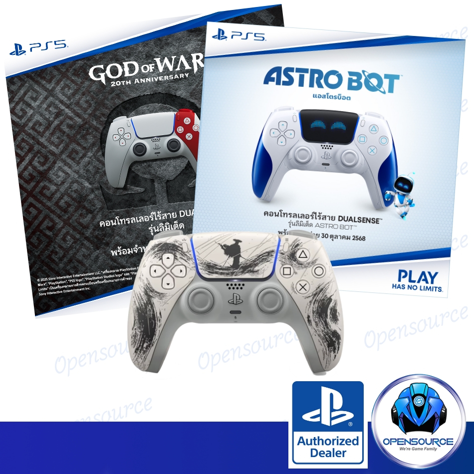 (จอย LIMITED จริง)PS5:DualSense Wireless Controller-Ghost of Yōtei Black Limited Edition- GOW-ASTRO 