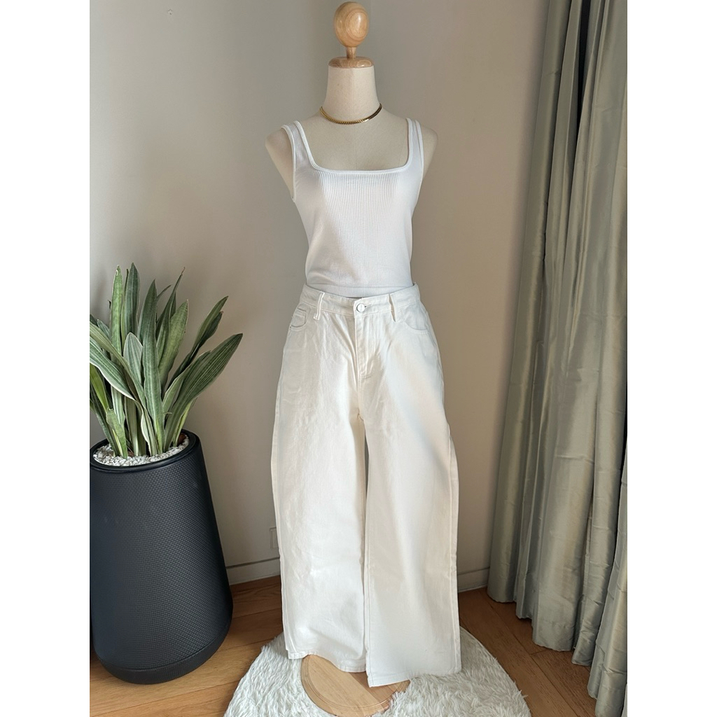 PROMTHONG - กางเกงทรงกระบอก PTJ3303 SIZE XL - แท้ 💯NEW!