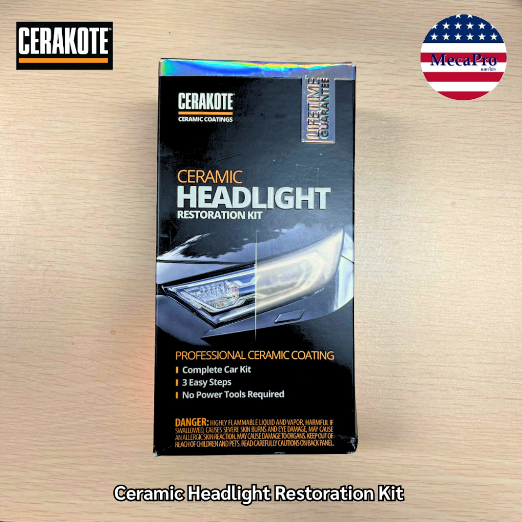 CERAKOTE® Ceramic Headlight Restoration Kit ชุดทำความสะอาด ไฟหน้ารถยนต์