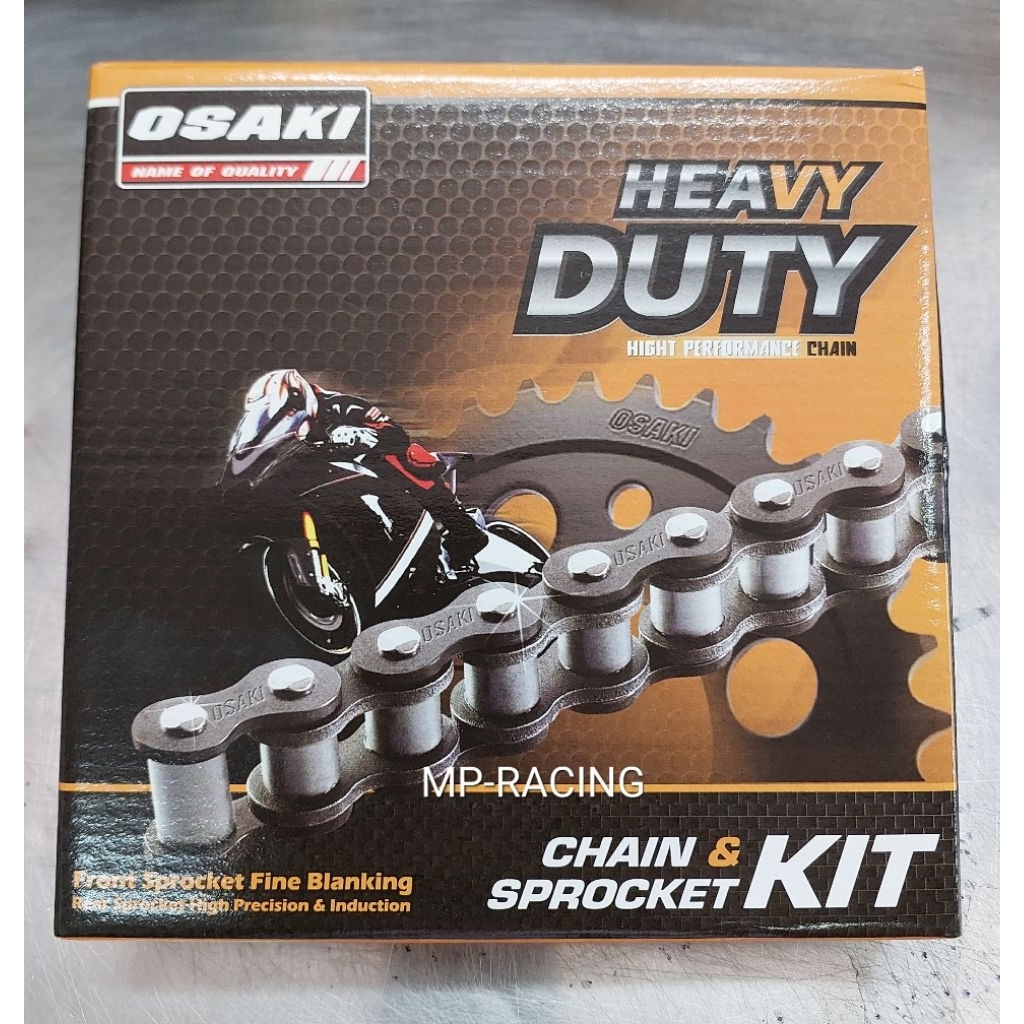 ชุดโซ่สเตอร์ OSAKI 428H(แท้) Wave110i, Wave125R/S/i(บังลม), Wave100S(2005)ยู-บ๊อกส์ครบชุด สเตอร์หน้า