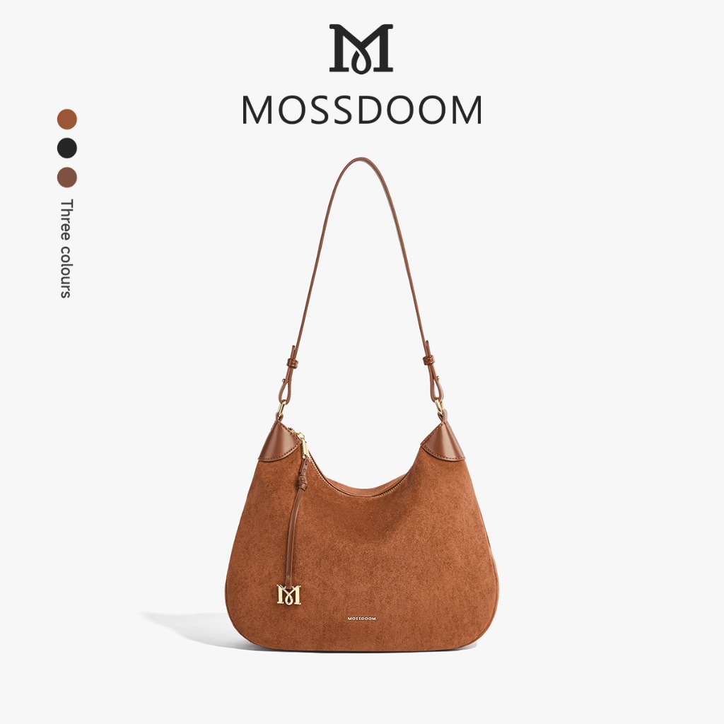 MOSSDOOM Tulia Bag  กระเป๋าหนังกลับสะพายข้างสุดชิค ใบใหญ่บรรจุของได้เยอะ