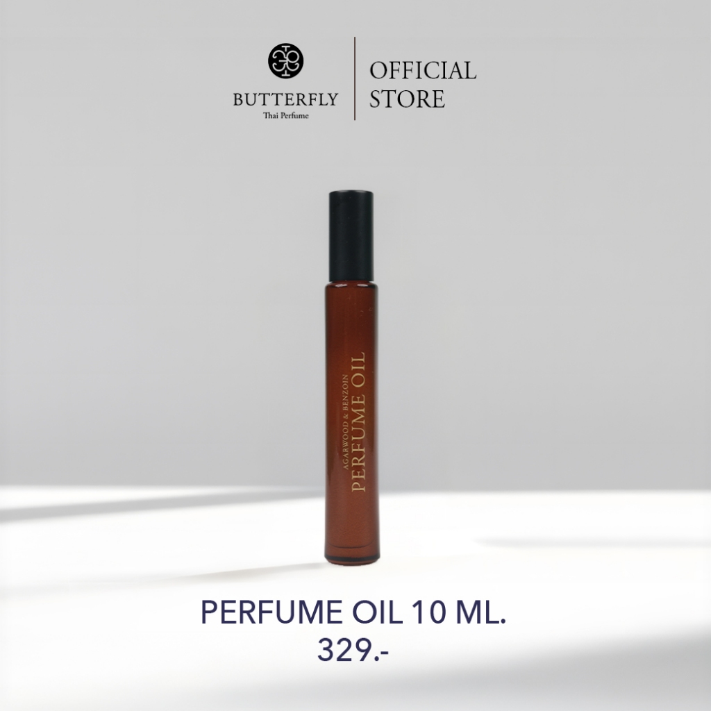 Butterfly Thai Perfume - Agarwood & Benzoin Perfume Oil 10 ml.