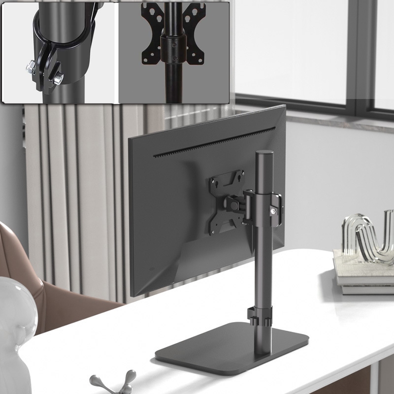 【One_boutique】DZ2011B ขาตั้งจอคอม จอมอนิเตอร์ หมุนจอได้ สำหรับ14”-35โครงเหล็กแข็งแรง พร้อมน๊อตยึดจอ - รูปที่ 4