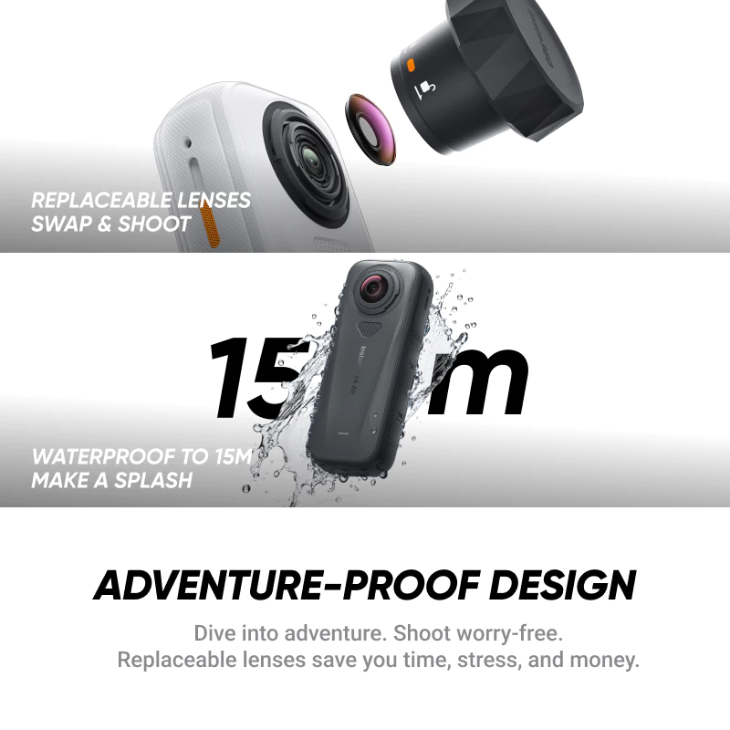 Insta360 [สินค้าใหม่] กล้องแอคชั่นแบบพาโนรามา Insta360 X4 Air 8K น้ำหนักเบา พกพาสะดวก ภาพคมชัด กันสั่นไหว ถือมือหรือใส่ก thumbnail 8