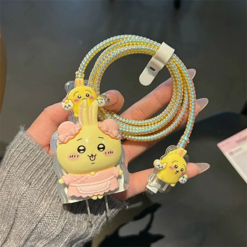 Cable Bite เคสสายชาร์จ Apple 18W/20W ลายการ์ตูน 5ชิ้น/ชุด thumbnail 8