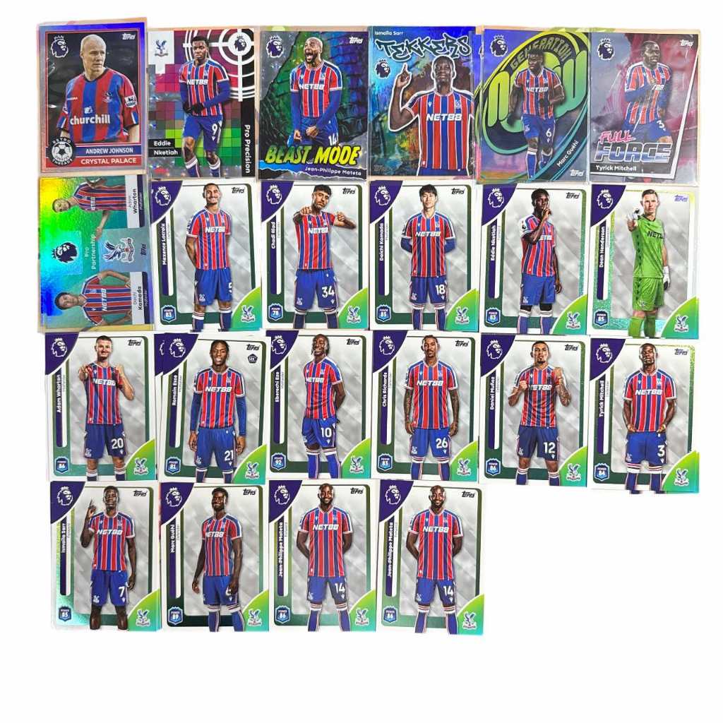 Topps Premier league Crystal palace 2025-2026 การ์ดนักบอล การ์ดบอล ส่งไวมาก