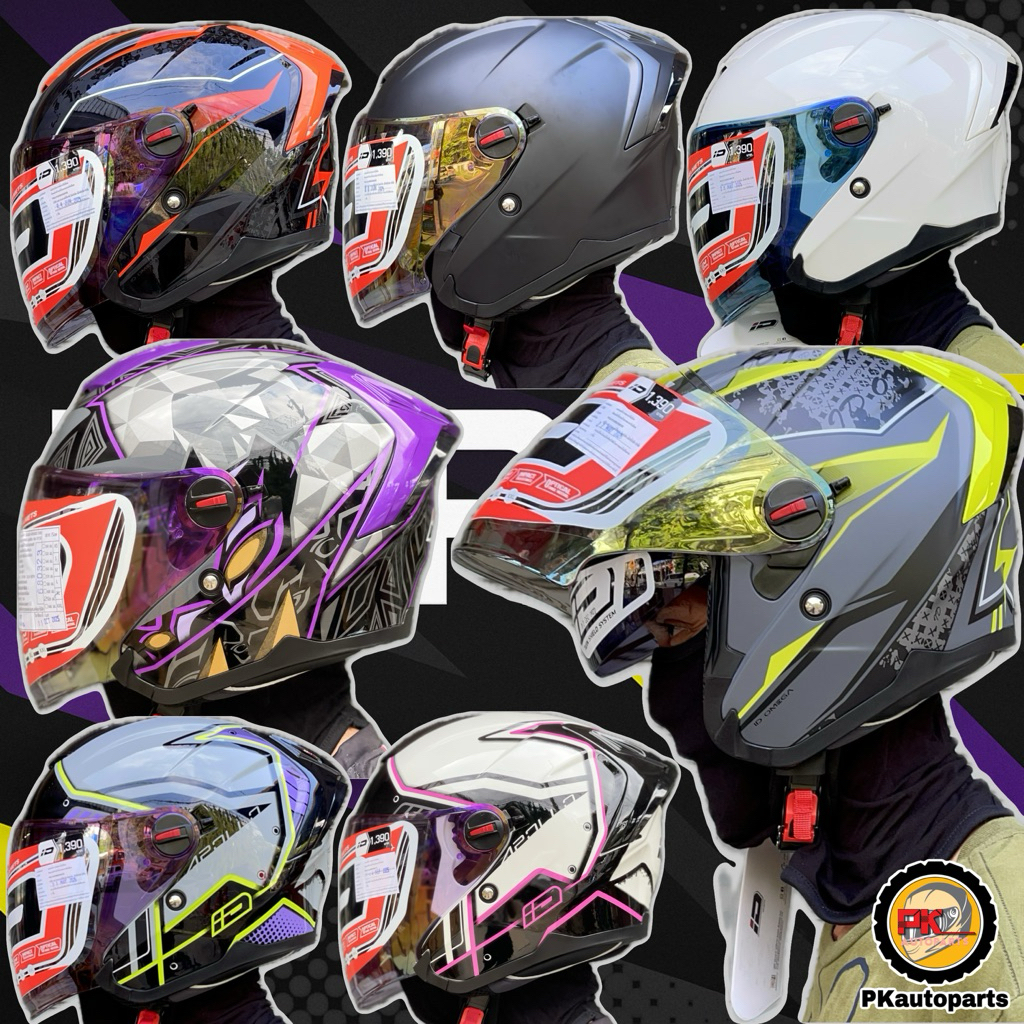 หมวกกันน็อค แว่น2ชั้น Index ID Etron รุ่นใหม่ล่าสุด