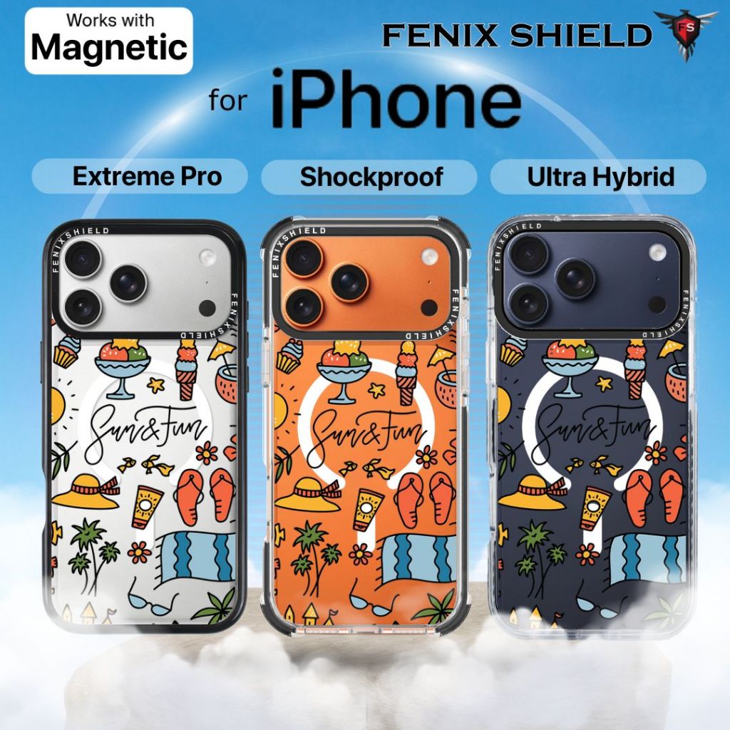 เคส FenixShield [ SUMMER ] สำหรับ iPhone 17 / 16 / 15 / 14 / 13 / Plus / Pro / Pro Max