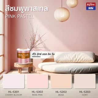 ฮีโร่ ลักซ์ All in 1 สีทาบ้าน ภายนอกและภายใน (เนียน) สีทับหน้าและรองพื้นในตัว HERO LUX SHEEN