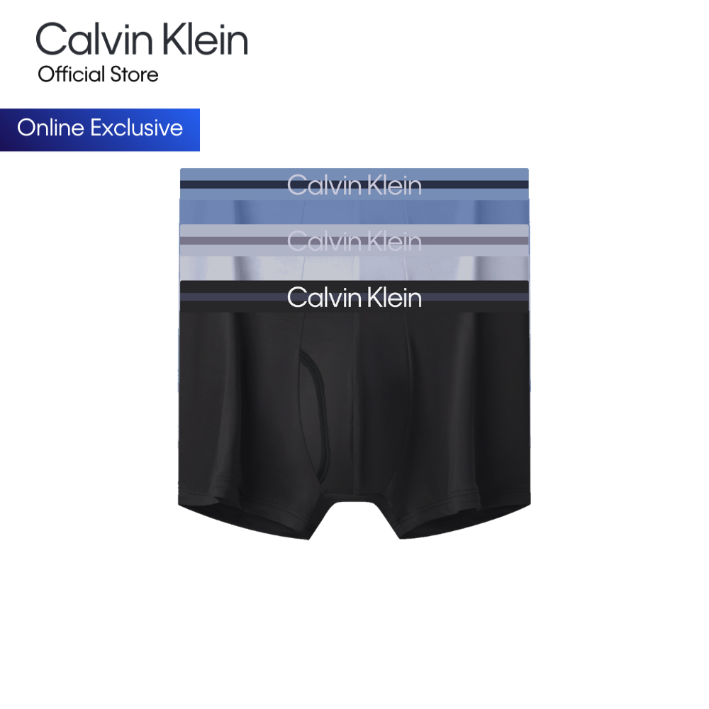 CALVIN KLEIN กางเกงในผู้ชายแพ็ค 3 ชิ้น Brushed Micro ทรง