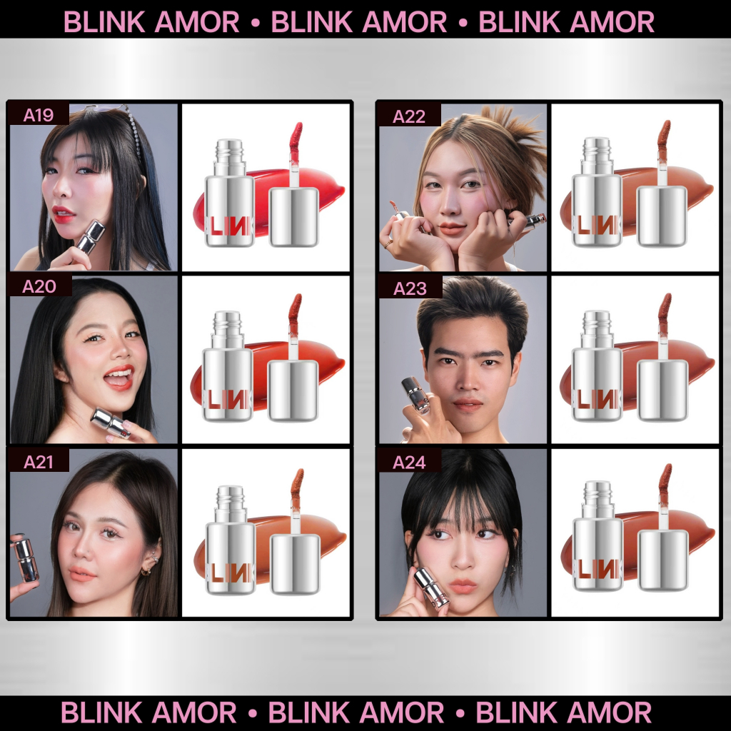 BLINK AMOR ลิปสติก Matte 36 สี ไม่ติดแก้ว บางเบา ไม่ตกร่อง โปรไลฟ์สด หลากหลายสีสัน ติดทนนาน - รูปที่ 3