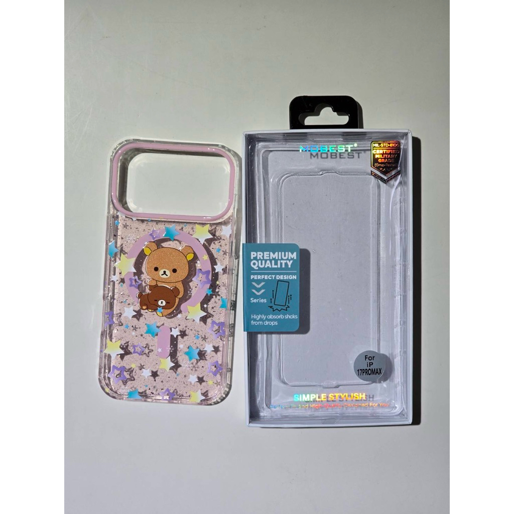 “พร้อมส่ง“ เคสกลิตเตอร์ลายหมี ลายโบว์ ลายผีเสื้อ 16Promax/i17/17Pro/17Promax – โปรปัง