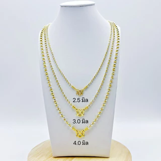 สร้อยสแตนเลสแท้ สร้อยคอ 2 กษัตริย์ งานเคลือบแก้ว ใส่อาบน้ำได้ มี3ขนาด