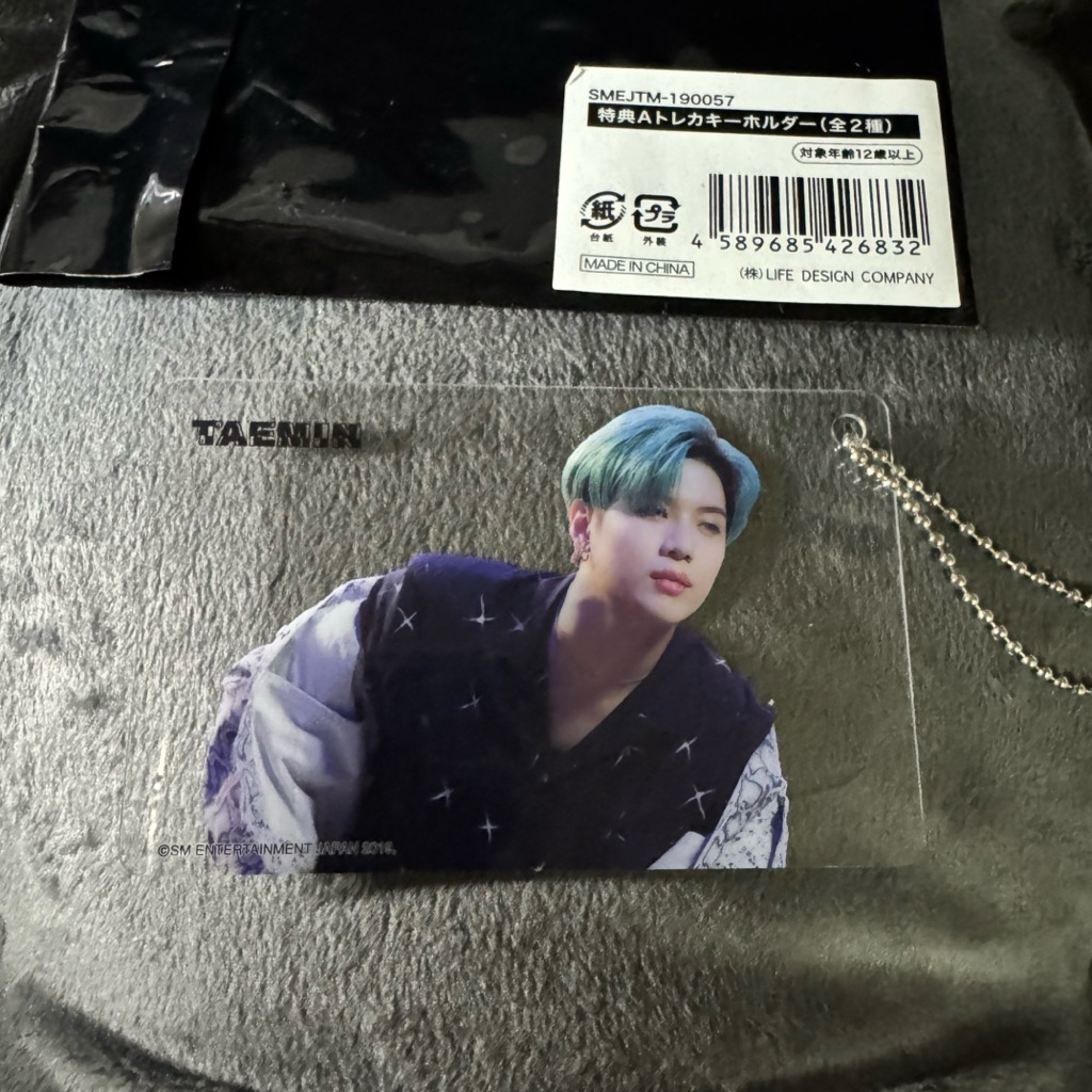 Taemin  keychain clear card พวงกุญแจการ์ดใส Taemin ของแท้ 🇯🇵