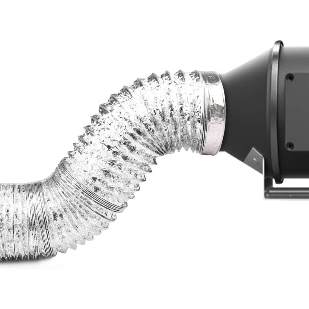 ท่ออลูมิเนียมลูกฟูกทนความร้อน เหมาะสำหรับระบายอากาศในครัว เตาอบ และเครื่องอบผ้า ขนาด 2ม./6ม./ท่อ