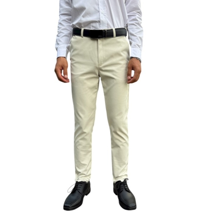 กางเกงขายาวผ้าชิโน่ผ้ายืด - รูปที่ 5