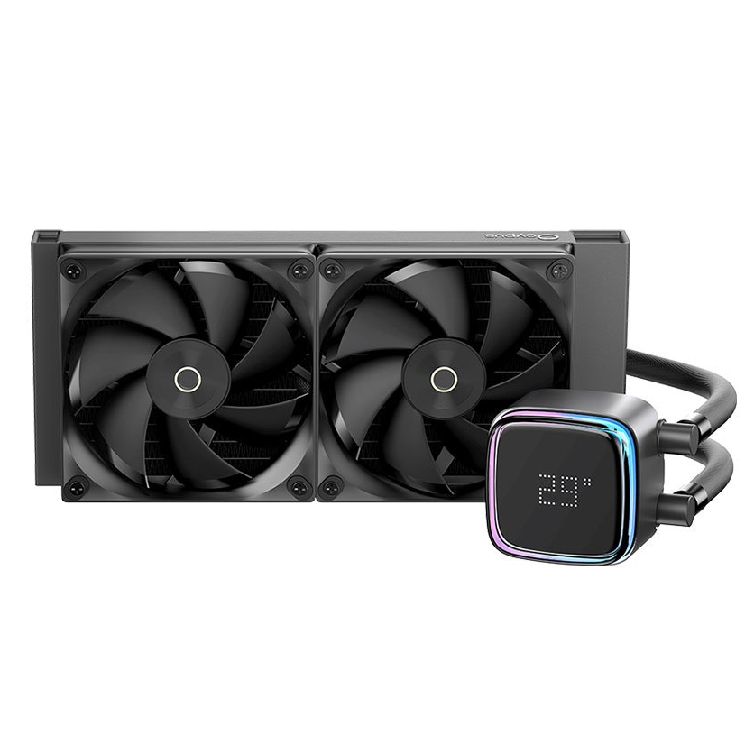 OCYPUS IOTA L24 BLACK 240mm With Digital Display ARGB AIO Liquid CPU Cooler