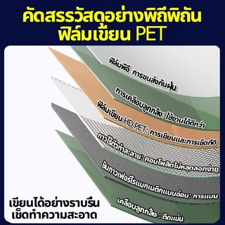 สติ๊กเกอร์ไวท์บอร์ด 1.2มม.ความหนา Whiteboard หลายขนาดให้เลือก ไวท์บอร์ดแม่เหล็ก หนาขึ้นไม่เป็นยับ ติผนังได้โดยไม่เจาะ