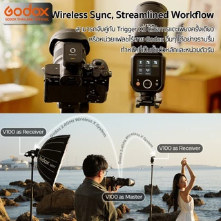 Godox Flash V100 - 100W, TTL, HSS, Lithium Battery / Godox Thailand