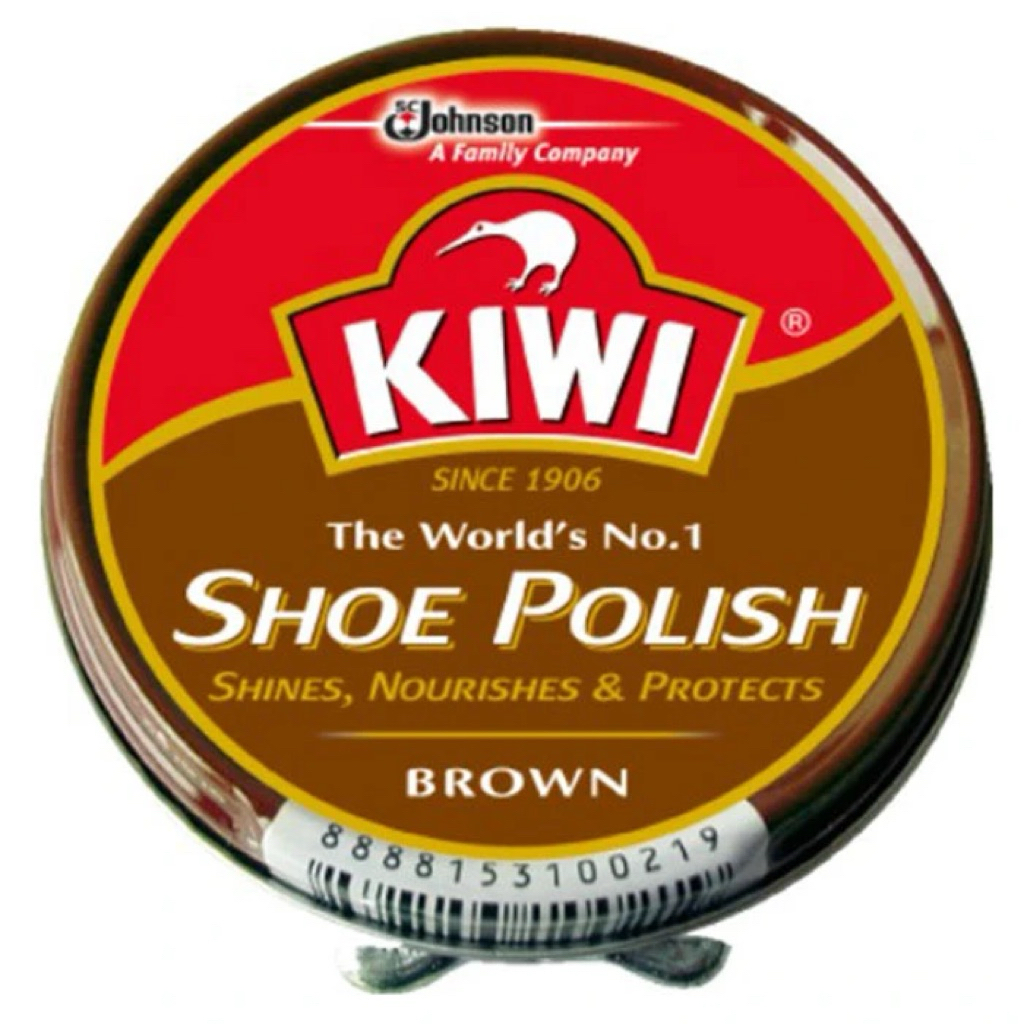 East Kiwi shose paste brown 45ml.  กีวี่ขี้ผึ้งเคลือบเงารองเท้า สีน้ำตาล
