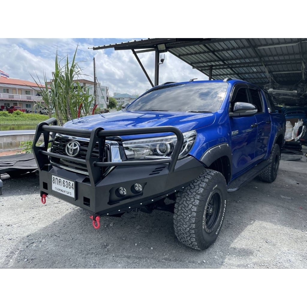 กันชน​หน้า​ 3 เขา​ รีโว่​ 2018-2019 rocco แคป​ 4 ประตู​ กันชน​หน้า​ออฟโรด​แบบ​เต็ม​ 3 เขา​ tw