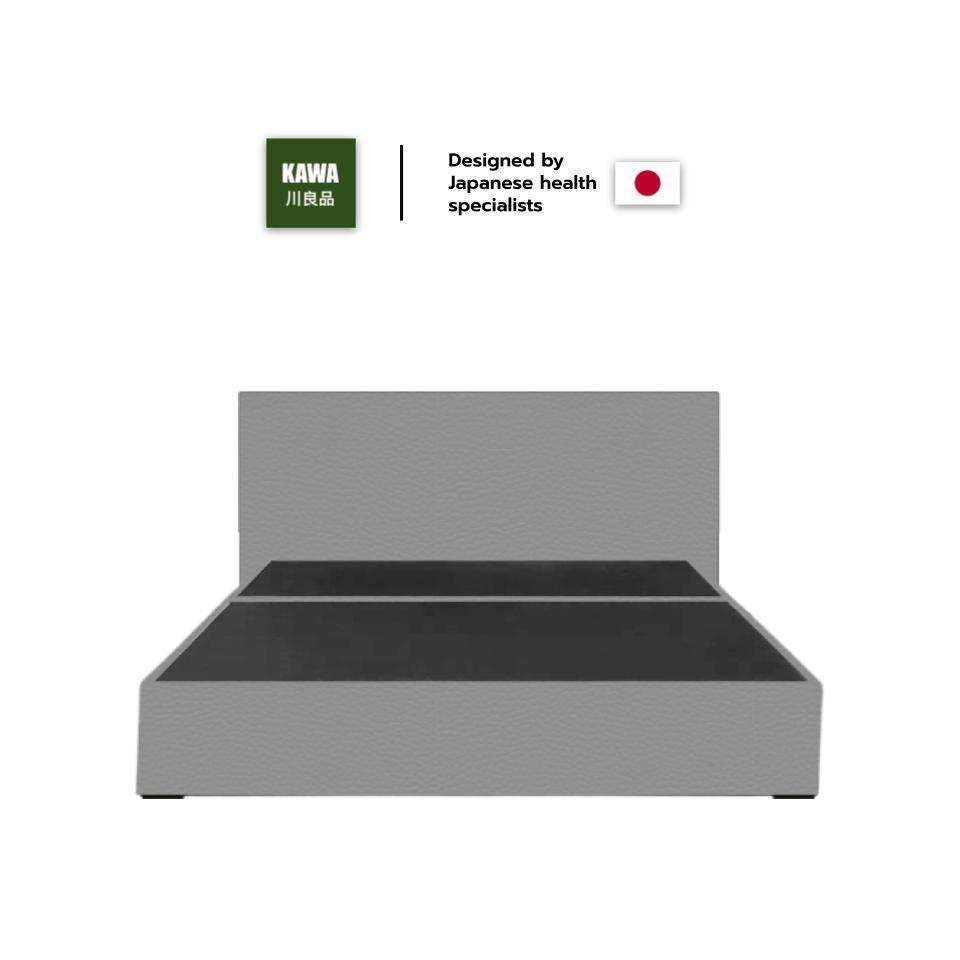 Kawa  เตียงนอน ฐานเตียง+หัวเตียง รุ่นGinko แข็งแรงใช้งานได้นาน 6 ฟุต 5 ฟุต 3ฟุตครึ่ง (ไม่รวมที่นอน)  รุ่น Ginko