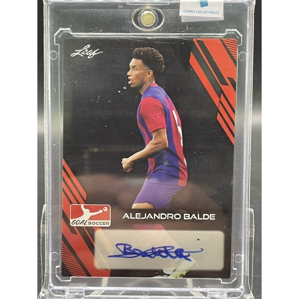 2023 Leaf Goal Soccer Alejandro Baldé Auto – FC Barcelona