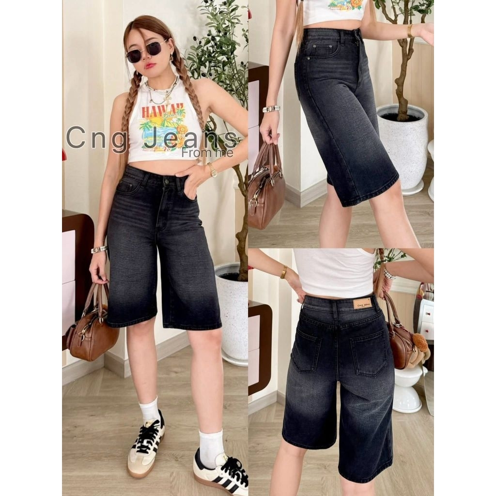 New...CNG jeans 5ส่วนมาแรงฮิตมากยีนส์ไม่ยืด ทรงสวย เก็บเอวสะโพกดีมาก มี Size S-42
