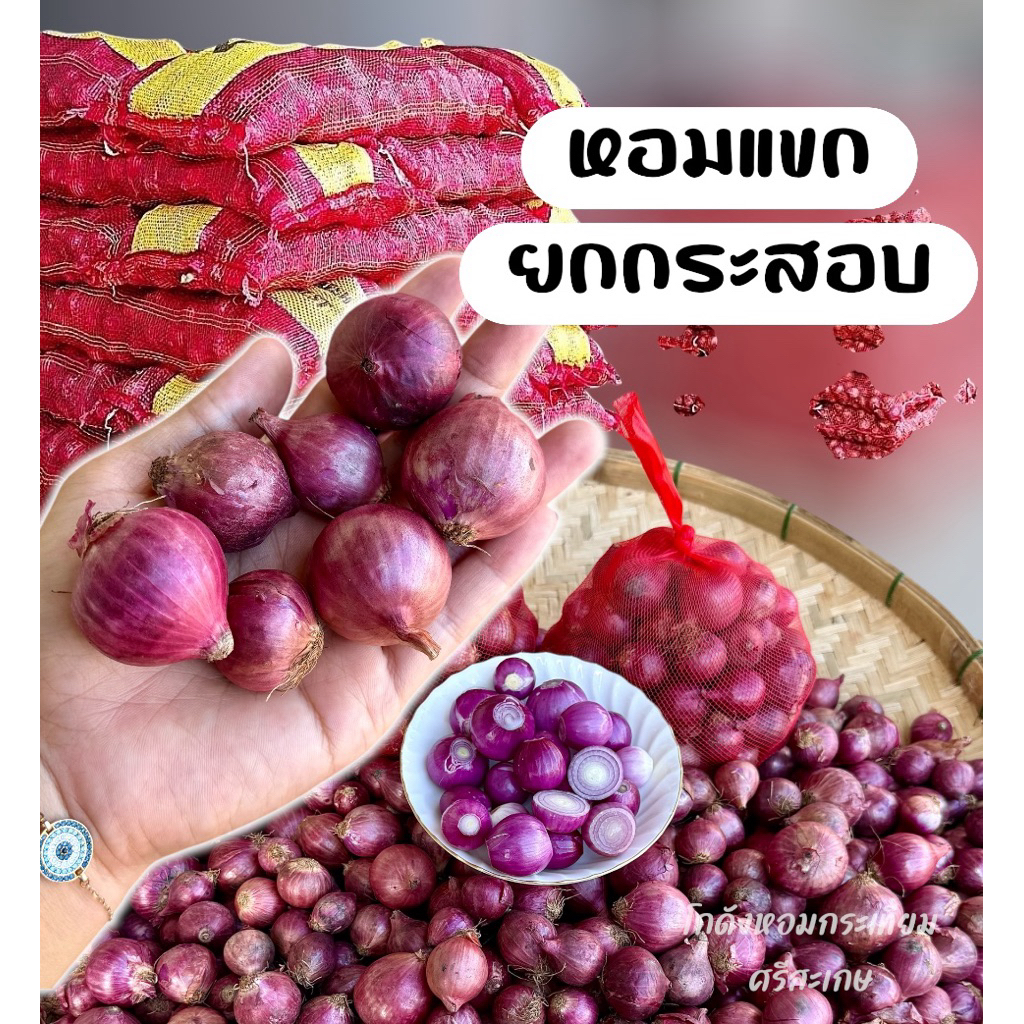 หอมแขก *ไบรารี่ 9.5-10กก. ยกกระสอบ (คัดสวยให้)