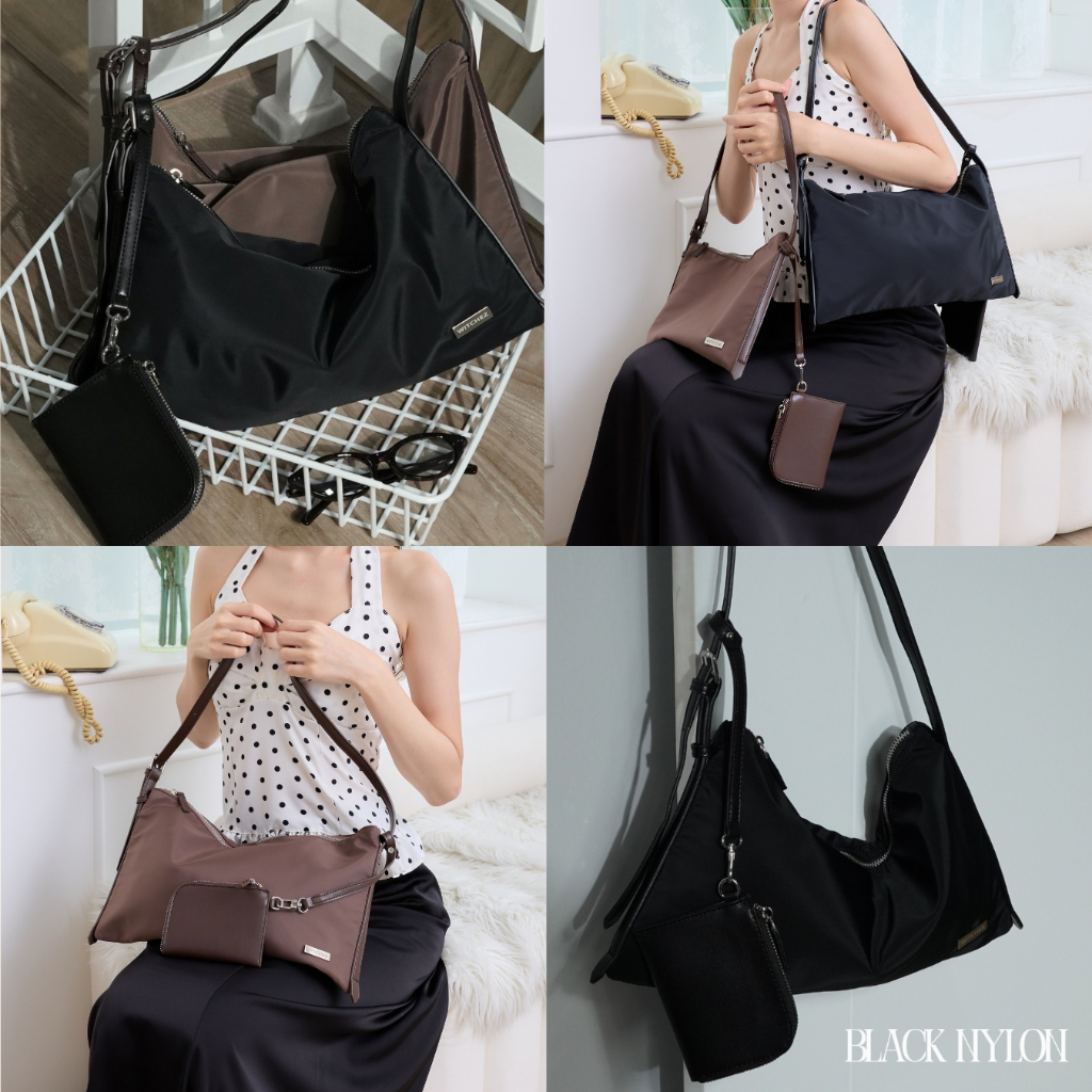 Witchez Maren Nylon Twin Bag กระเป๋าผ้าไนลอนกันน้ำ คู่2ชิ้น