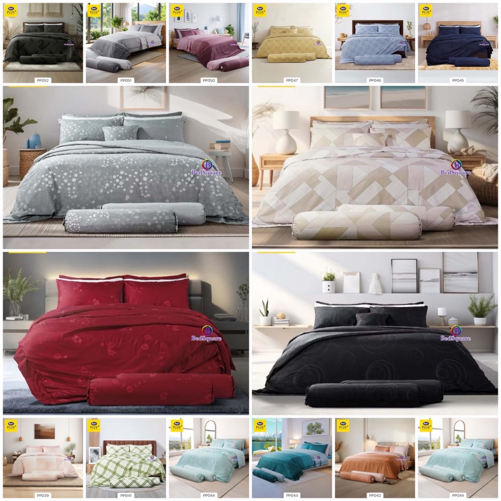 Satin Plus ผ้าปูที่นอน ขนาด 3.5/5/6 ฟุต (ไม่รวมนวม) Earthy Fantasy PP038-PP052