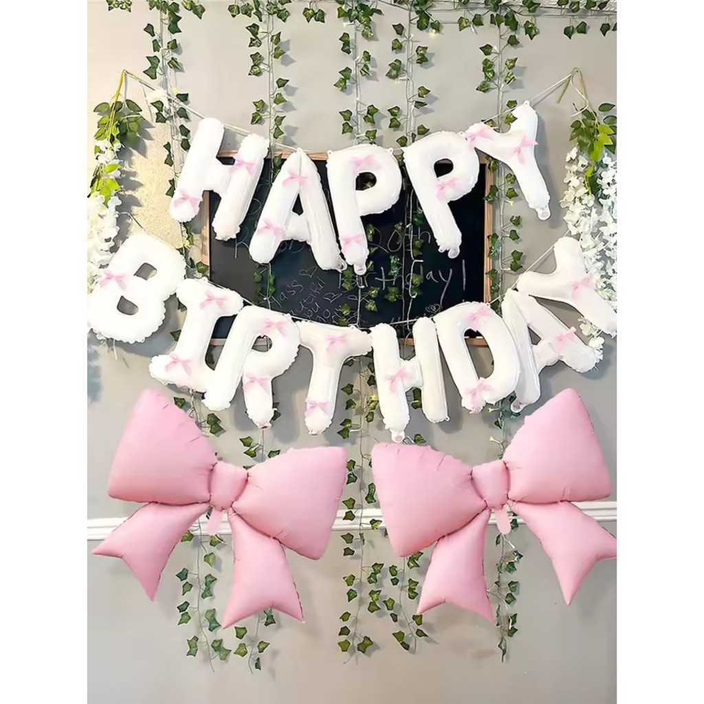 🇹🇭 ร้านไทย ส่งเร็ว‼️ ลูกโป่งโบว์ ขนาดใหญ่ ตกแต่งสร้างสีสรรค์น่ารัก  สีหวาน ทำให้งานดูสดใส  แบบใหม่ แบบสับ - รูปที่ 4